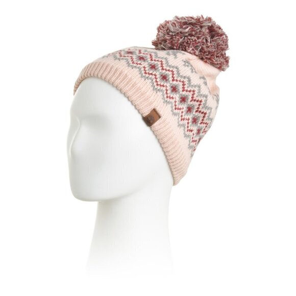 Timberland Womens Fairisle Sherpa Lined Beanie - Picture 1 of 8